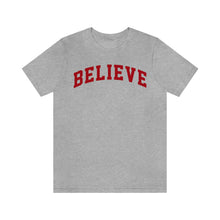 Load image into Gallery viewer, Believe Red Short Sleeve Tee